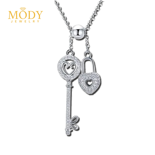 Key Heart Lock Necklaces