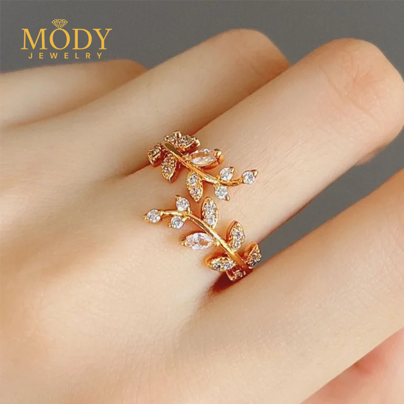 Rose branch Ring