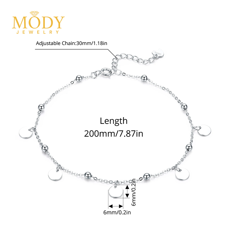 star Anklet Silver Bracelet